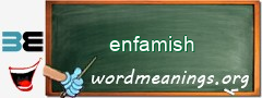 WordMeaning blackboard for enfamish